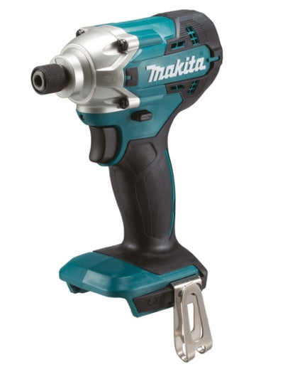 Trapano avvitatore impulsi Makita 18 v 1/4"155 nm batteria litio corpo macchina in valigetta