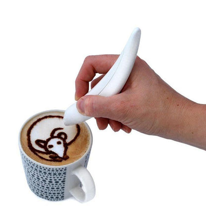 Penna decorativa per caffè e cappuccino