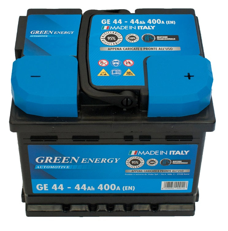 Batteria auto 44 Ah Greenenergy 207x175x175 mm (lxpxh)