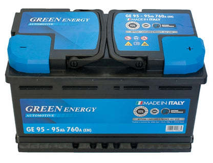 Batteria auto 95 Ah Greenenergy 310x175x190 mm (lxpxh)