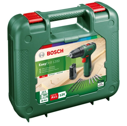 Trapano avvitatore bosch 12 v Easydrill 1200 2 batterie litio 1,5 ah set 34 accessori