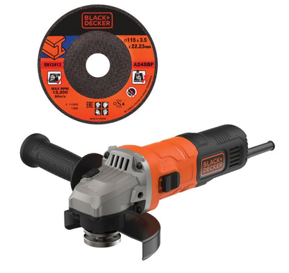 Smerigliatrice Black+Decker 115 mm 760 W 12000 giri/min peso 1,7 kg