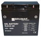 Batteria per trattorino al gel 18 Ah l180xh167xp76 mm peso 5,2 kg