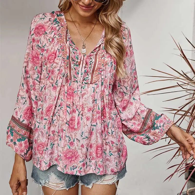 Camicia stile BoHo da donna