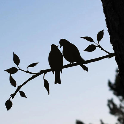 Bellissima decorazione artistica in metallo a forma di colibrì