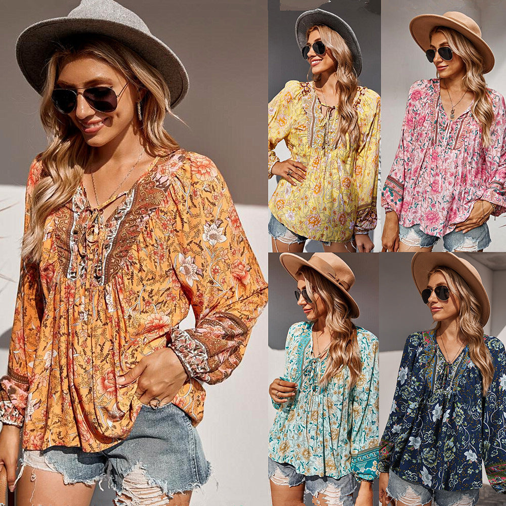 Camicia stile BoHo da donna