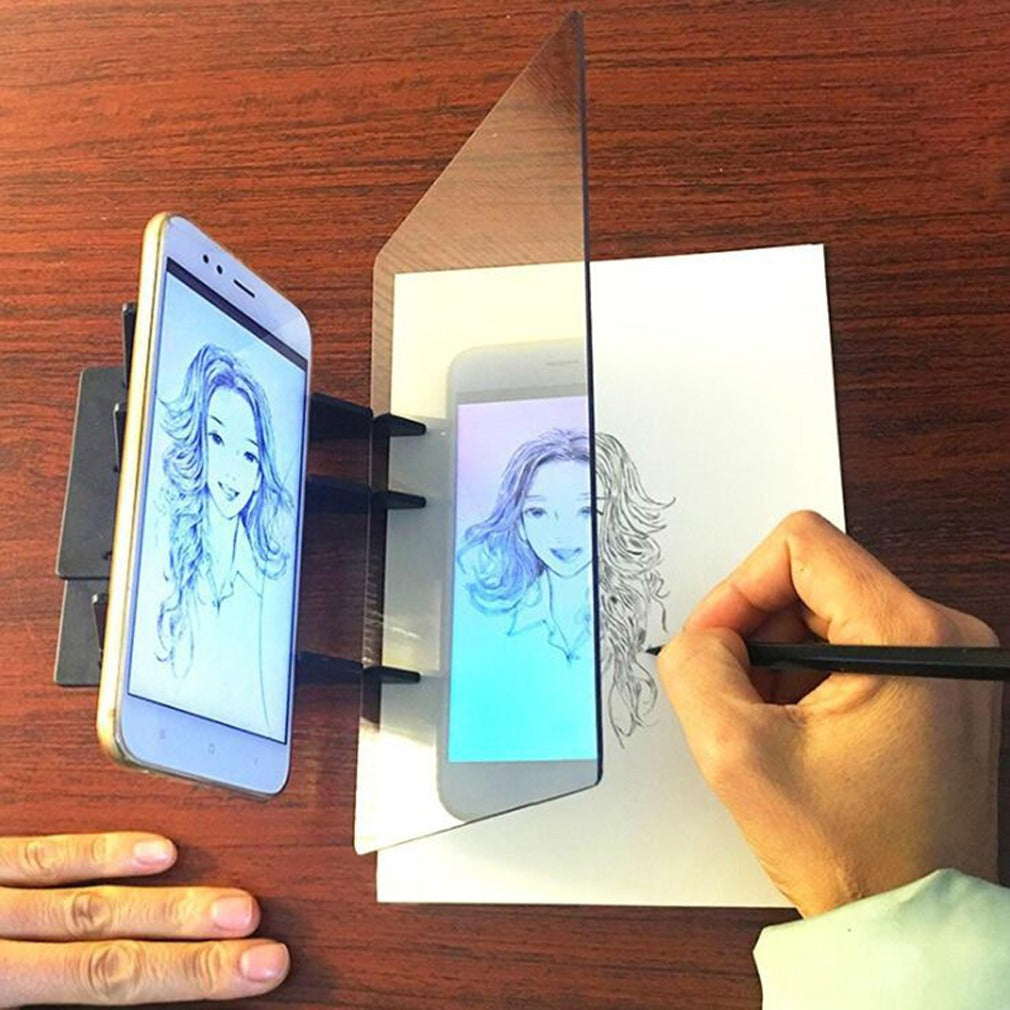 Tavolo da disegno con supporto smartphne