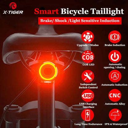 Luce posteriore intelligente per bici